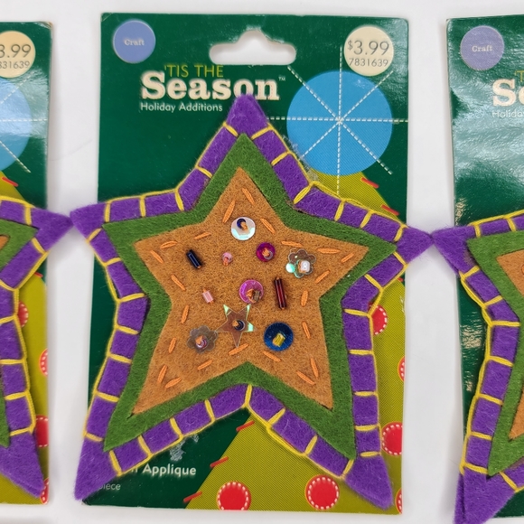 'Tis The Season Holiday Additions Star Iron-On Applique Set of 6 Star Iron-On - Picture 8 of 8